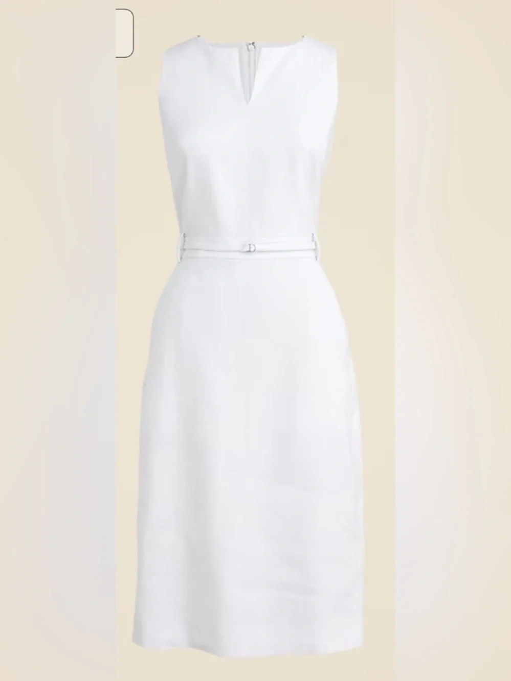J.Crew Executive dress in stretch linen blend